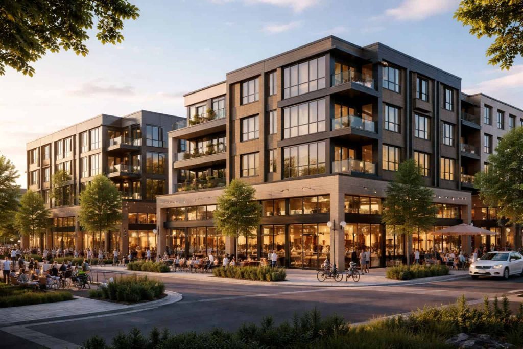 Semi-Commercial and Mixed-Use Buildings by SKR Groups.