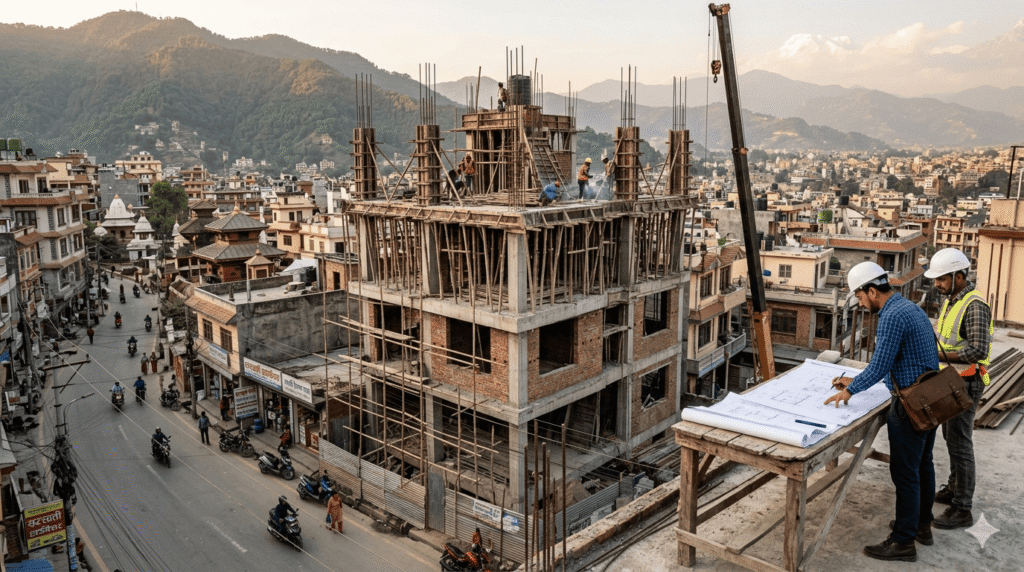 How many floors can you build in Kathmandu under ward rules